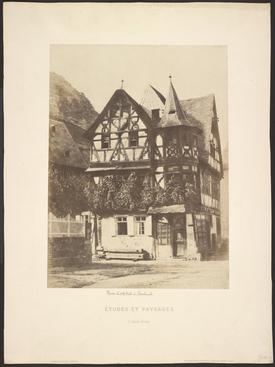 Studier och landskap: 1500-talshus i Baccharah av Charles Marville