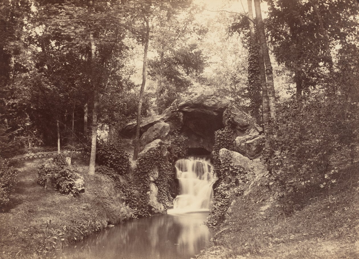 Grotta, Mare aux Biches, Bois de Boulogne, 1858-1860 (foto) av Charles Marville