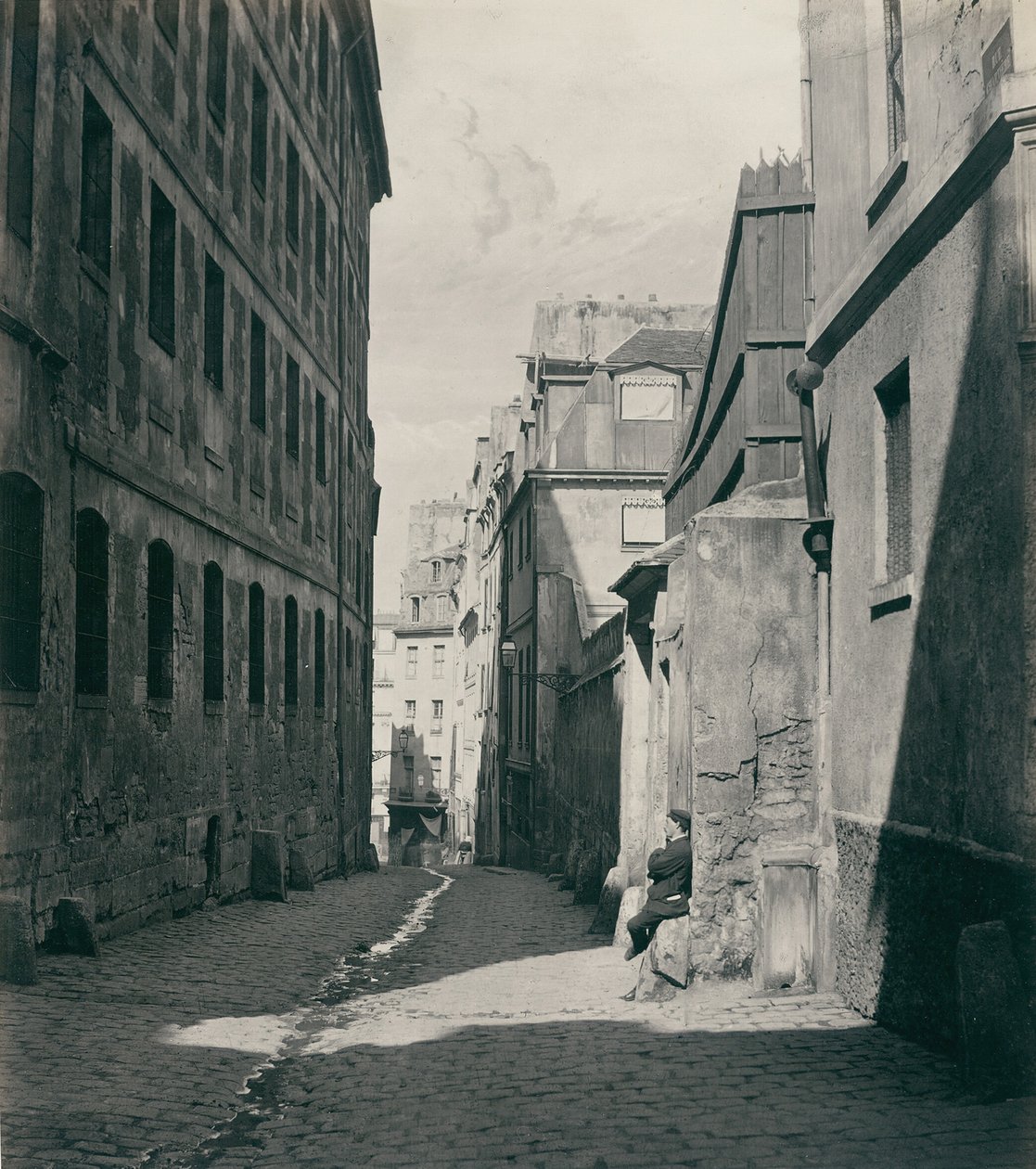 Rue Chartière dödläge Chartière i rue de Reims, 186569. av Charles Marville
