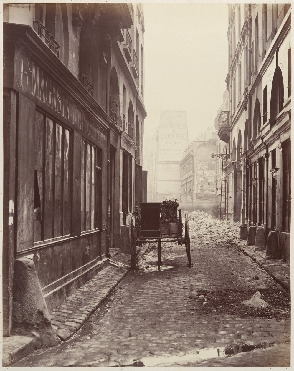 Rue Estienne, från Rue Boucher av Charles Marville