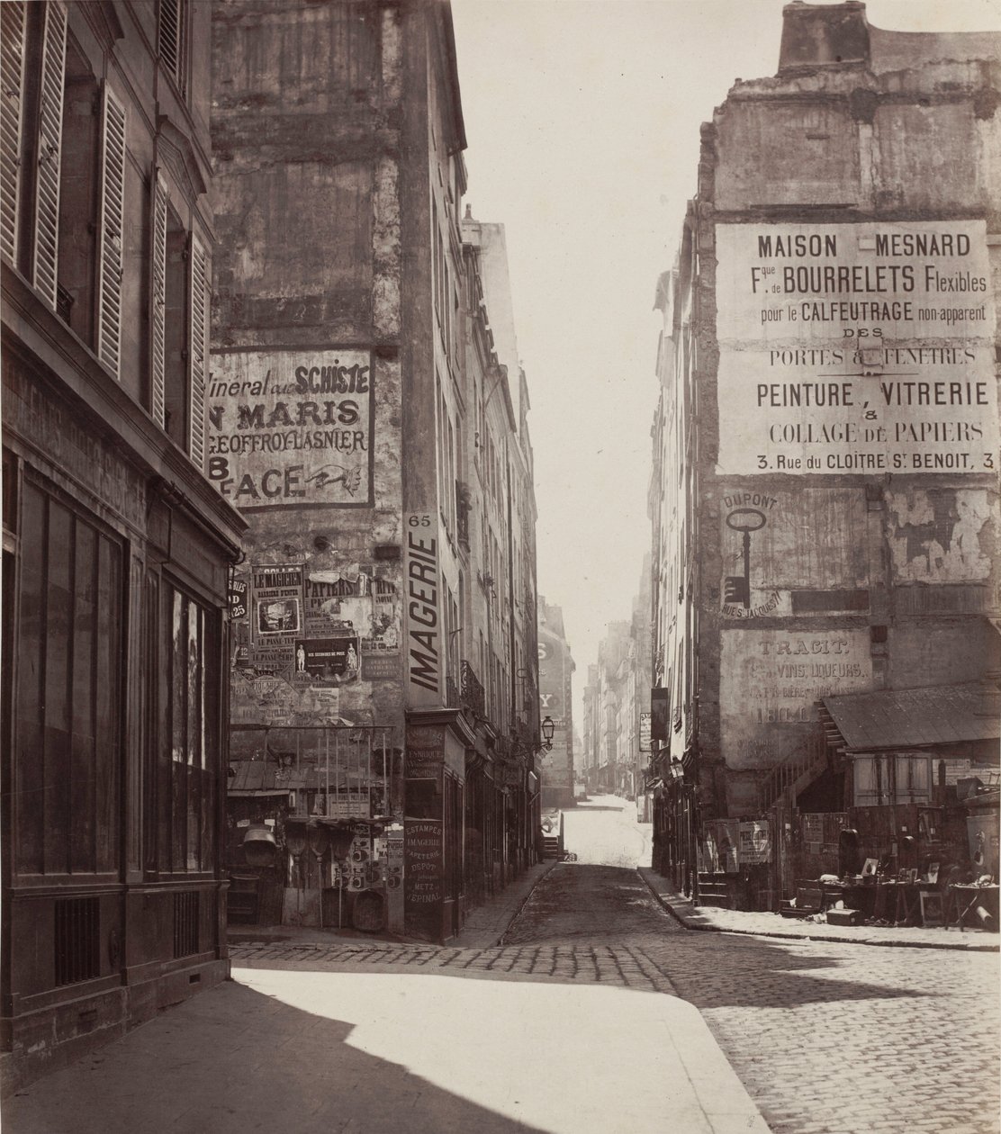 Rue Saint-Jacques,1864- före februari 1867 (foto) av Charles Marville