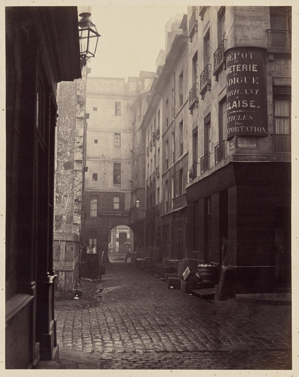 "Rue au Lard", Paris av Charles Marville