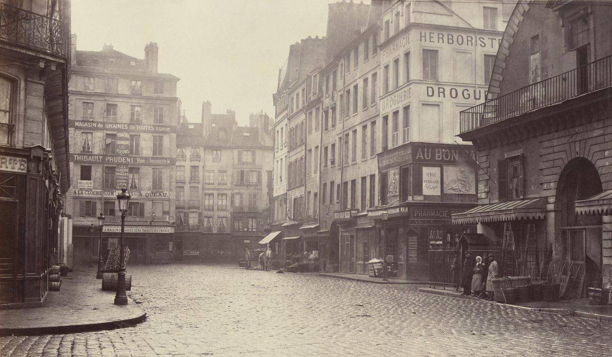 Rue de la Lingerie, Rue Berger, 1860-70-talen. av Charles Marville