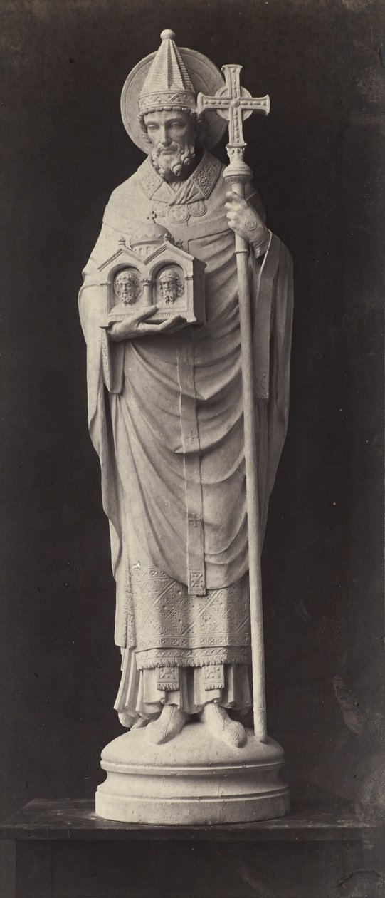 Staty från Louvren (albumin silvertryck) av Charles Marville