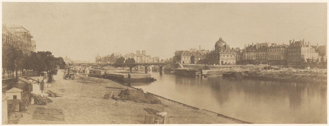 Seinen från Pont du Carrousel Ser mot Notre Dame av Charles Marville