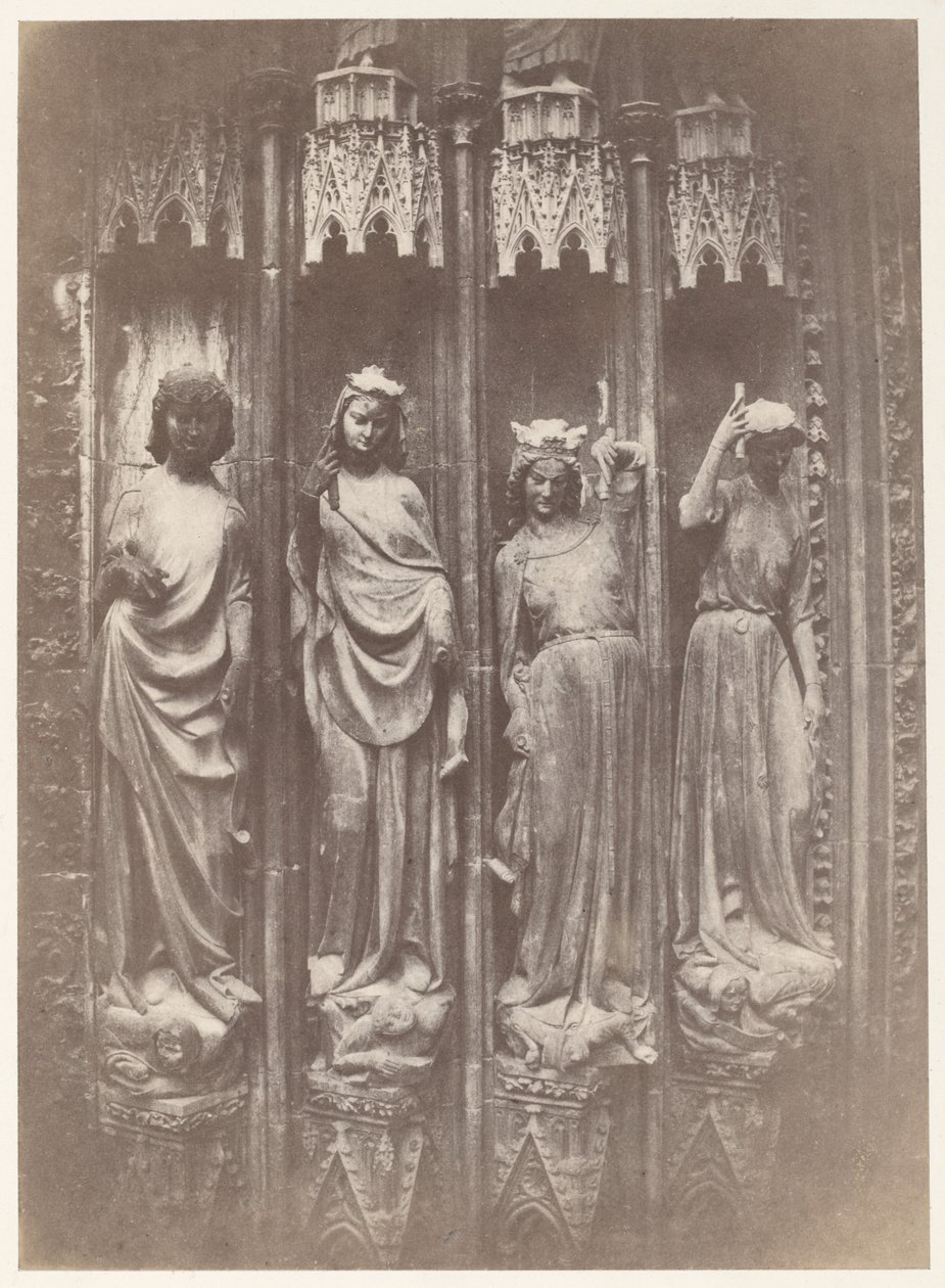 Dygderna som krossar lasterna, Strasbourgs katedral av Charles Marville
