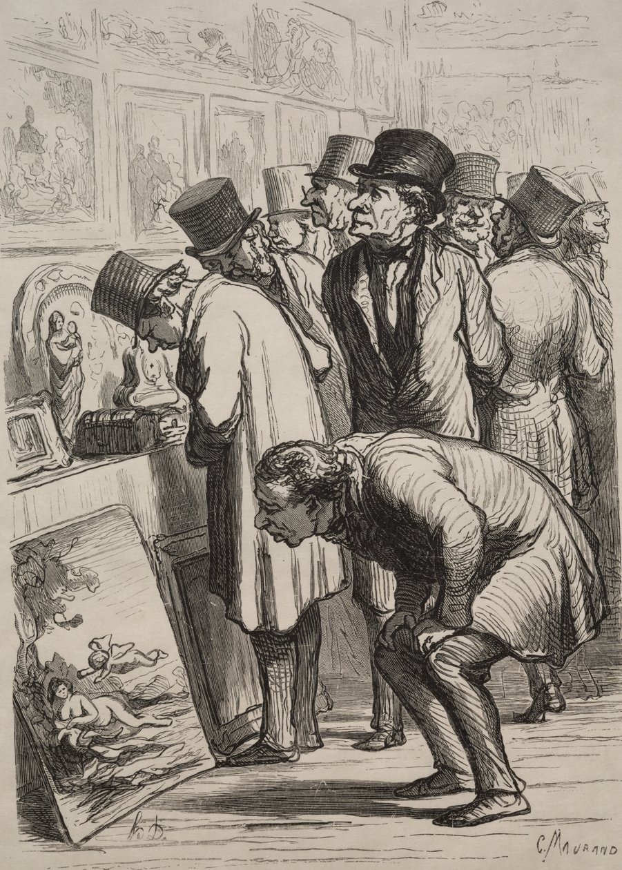 Galleri på Hotel Drouot: Försäljningens dag av Charles Maurand