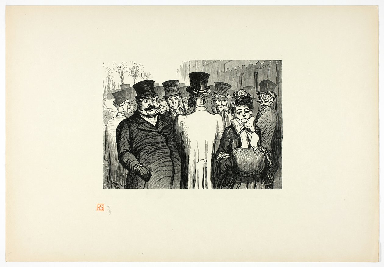 The Boulevard of the Italians, från Unique Edition av Thirty-Six Woods av Charles Maurand