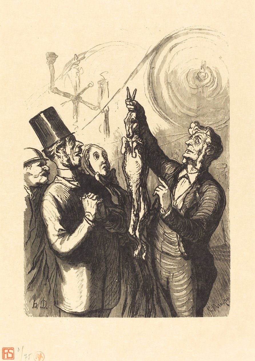 World Expo: The Filt Hat Maker av Charles Maurand after Honoré Daumier