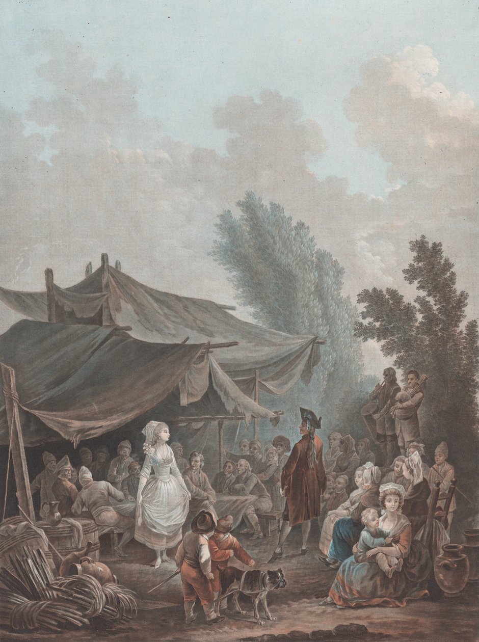Bynatt, 1788-94. av Charles Melchior Descourtis