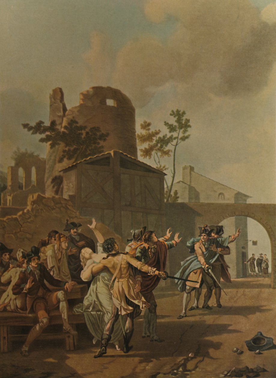 La Rixe, Bråket, c1780, 1913 av Charles Melchior Descourtis
