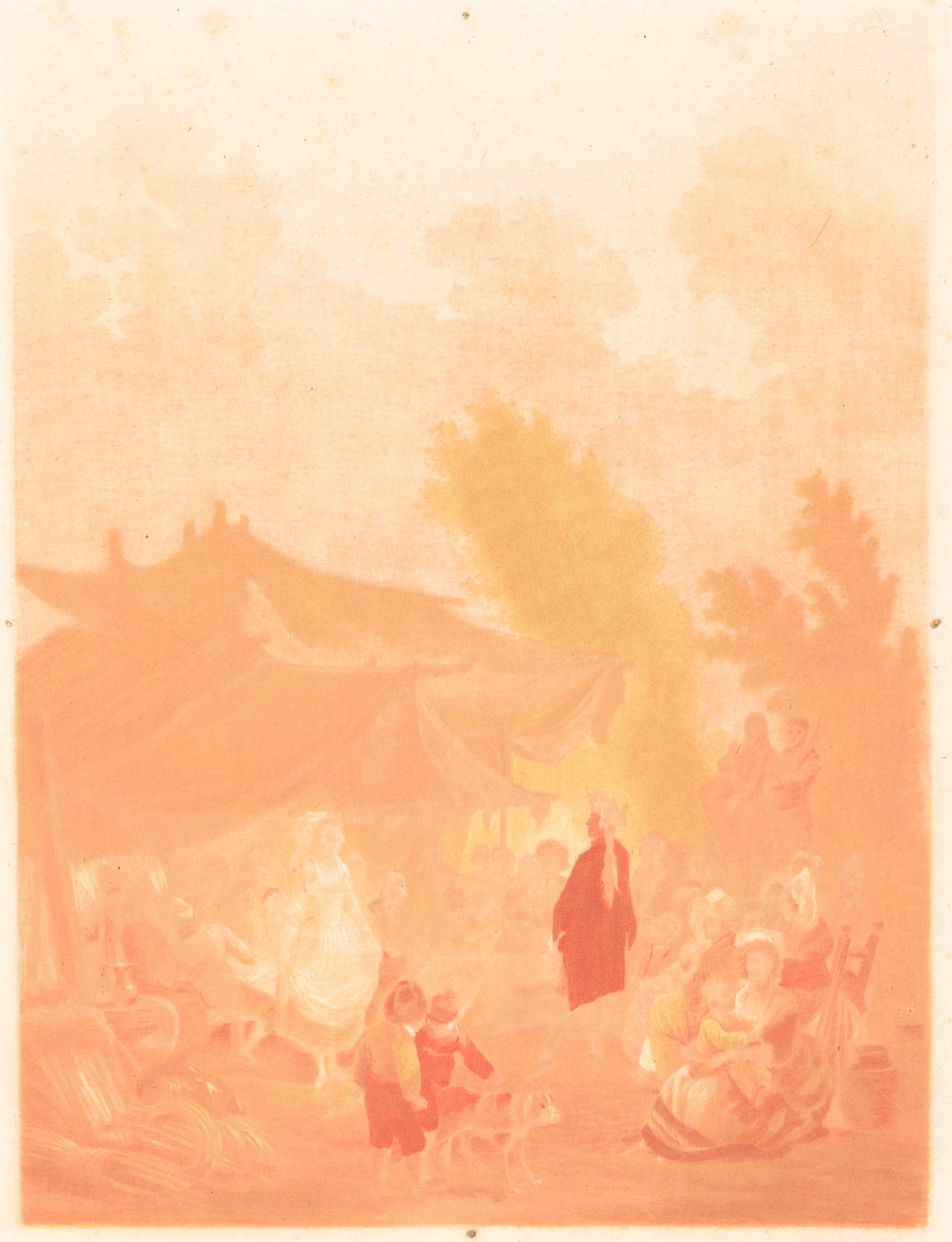 Noce de Village Village Bröllop, 1785. av Charles Melchior Descourtis