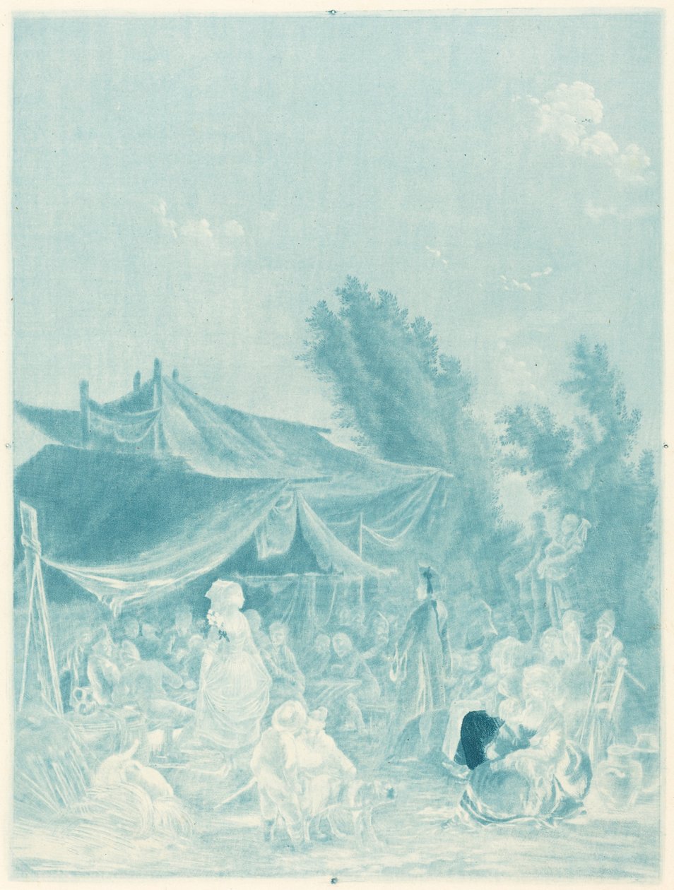 Noce de Village (Bybröllop) av Charles Melchior Descourtis after Nicolas Antoine Taunay