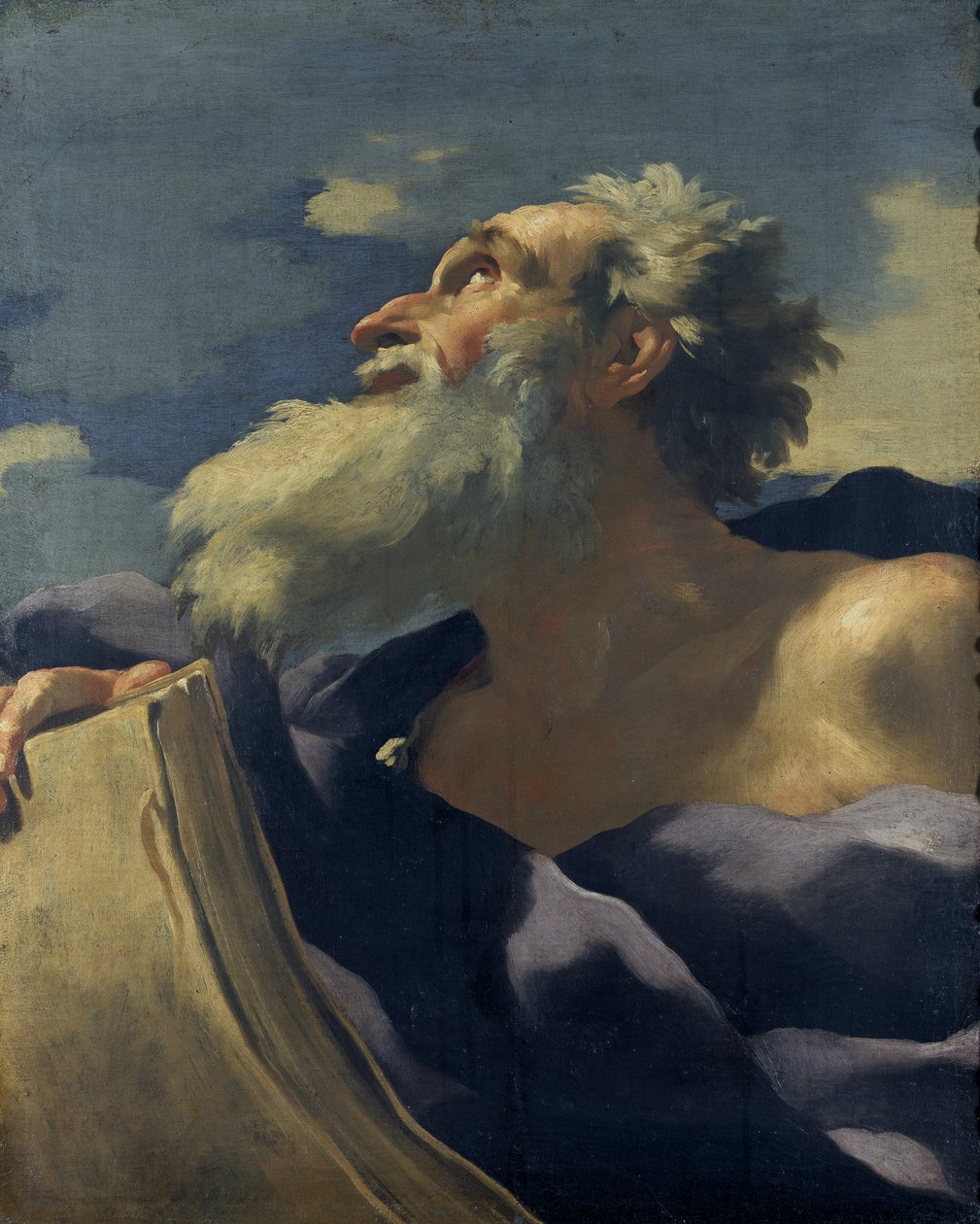 En profets huvud, ca 1627-35 (olja på duk) av Charles Mellin