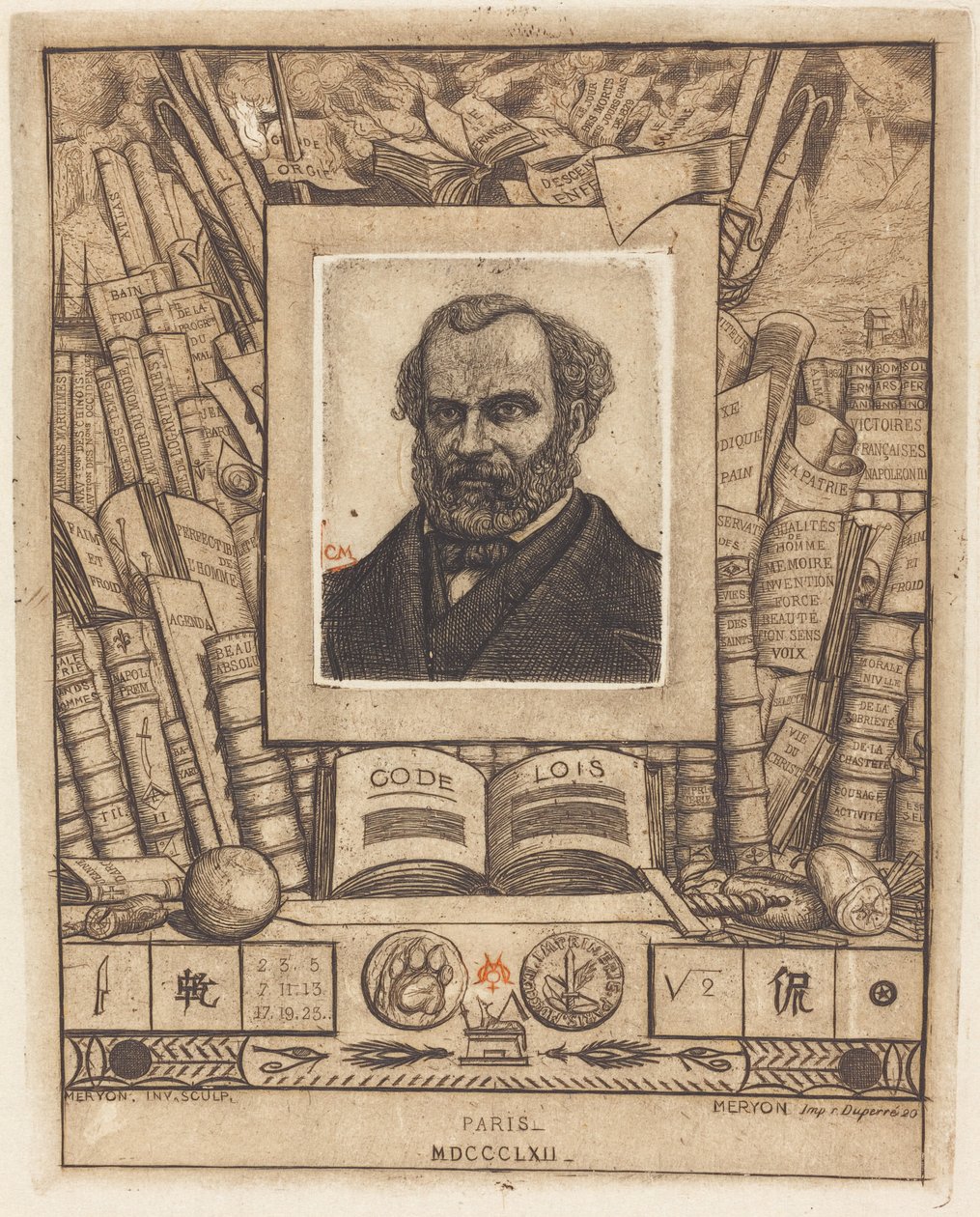 Armand Guéraud av Charles Meryon