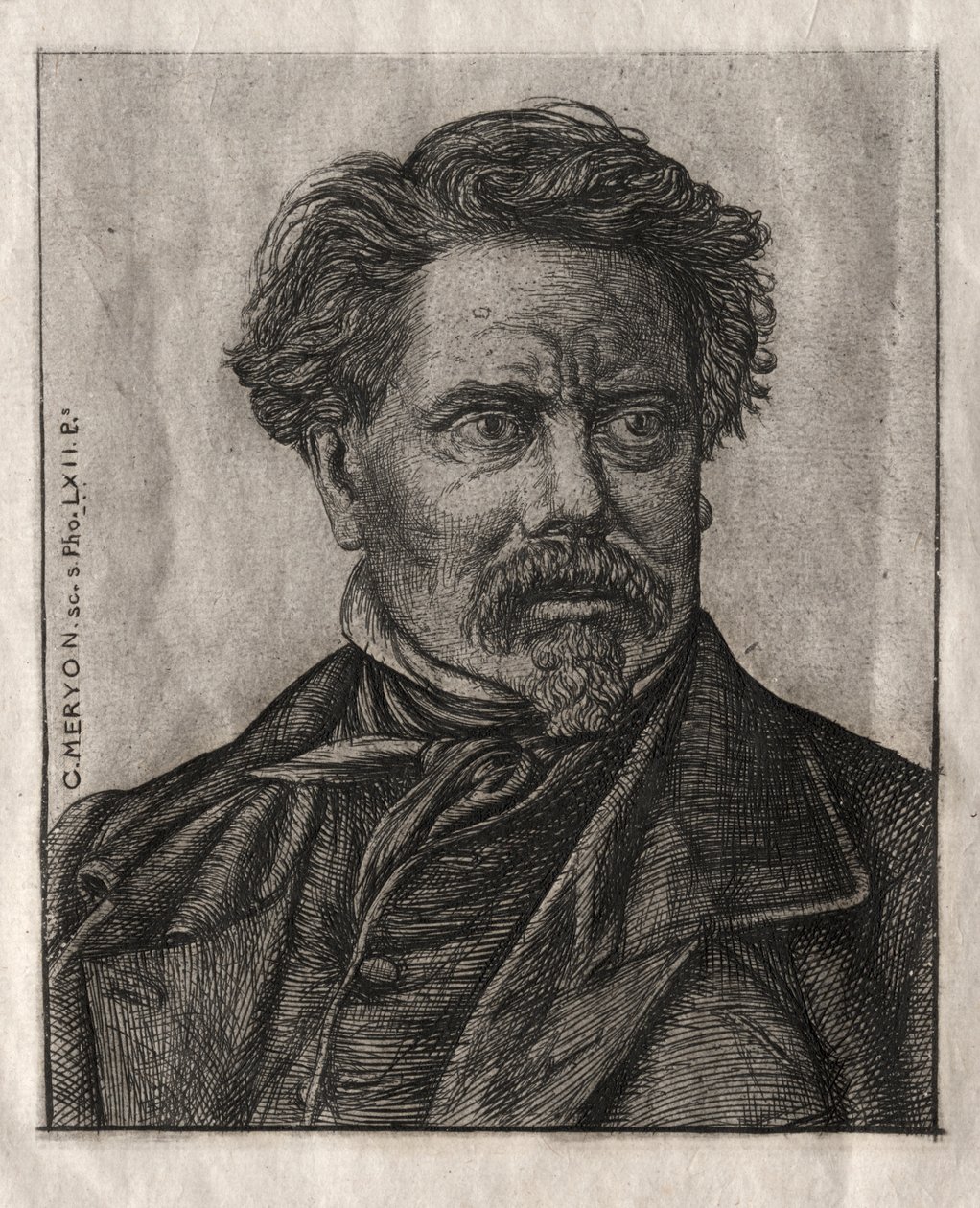 Benjamin Fillon, Bokstävernas man av Charles Meryon