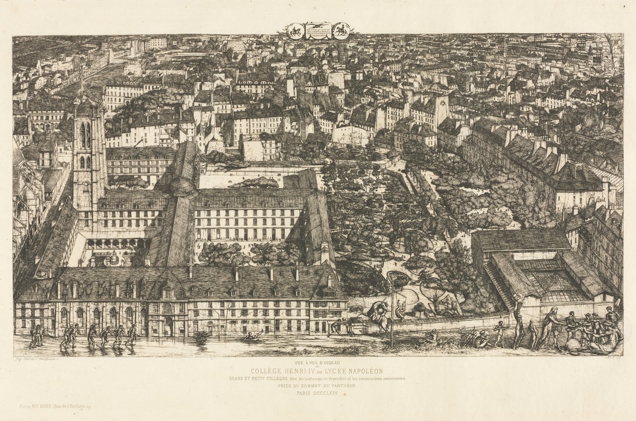 Henrik IV:s college. av Charles Meryon