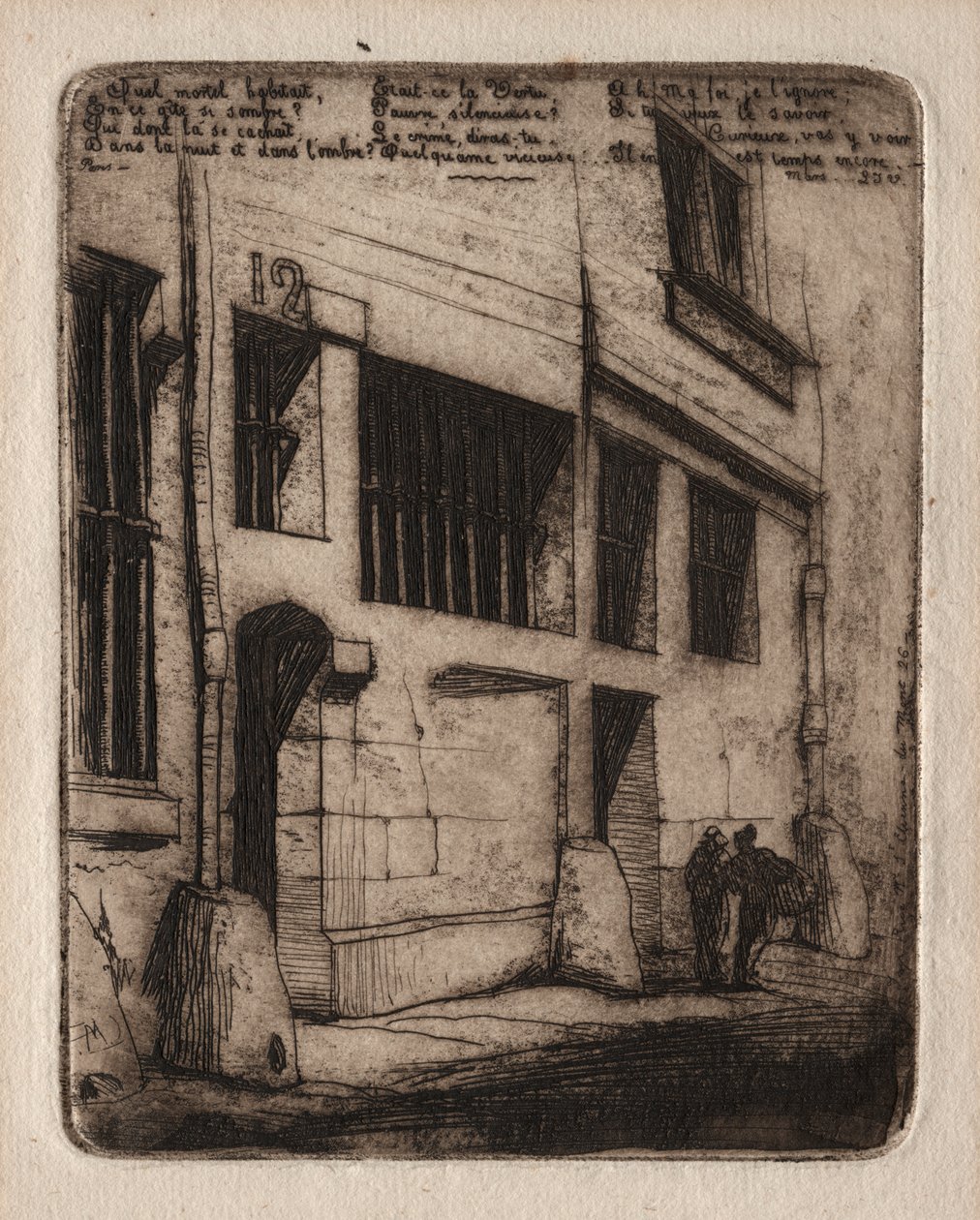 Etchings of Paris: The Street of the Bad Boys av Charles Meryon