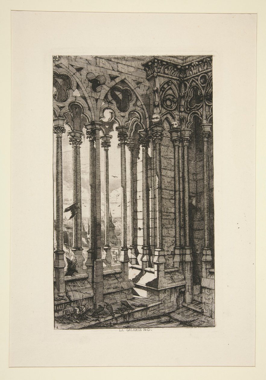 The Gallery of Notre-Dame (The Gallery of Notre-Dame) av Charles Meryon
