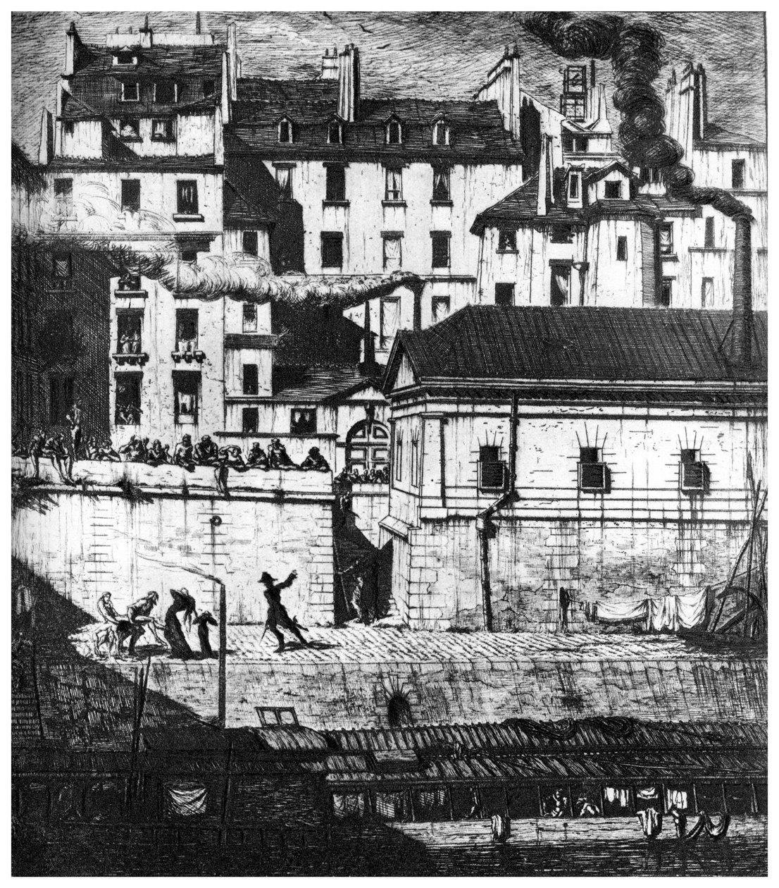 Bårhuset, c1841-1868 1924 av Charles Meryon
