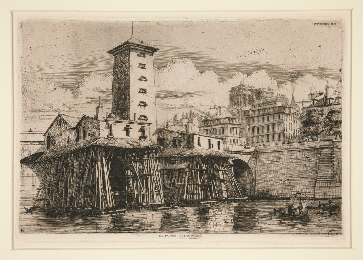Notre Dame pump av Charles Meryon