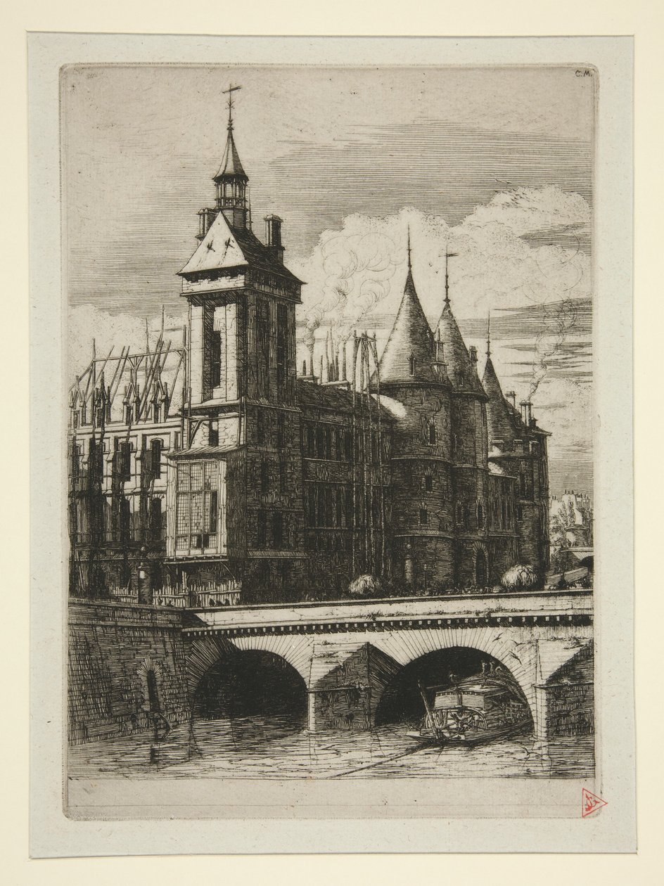 Klocktornet, Paris av Charles Meryon