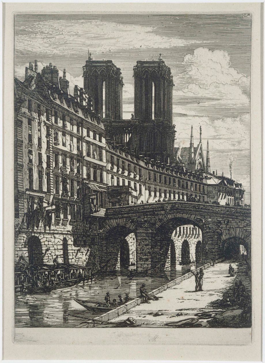Le Petit Pont av Charles Meryon