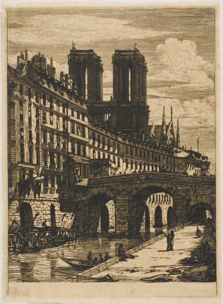 Lilla bron, Paris av Charles Meryon
