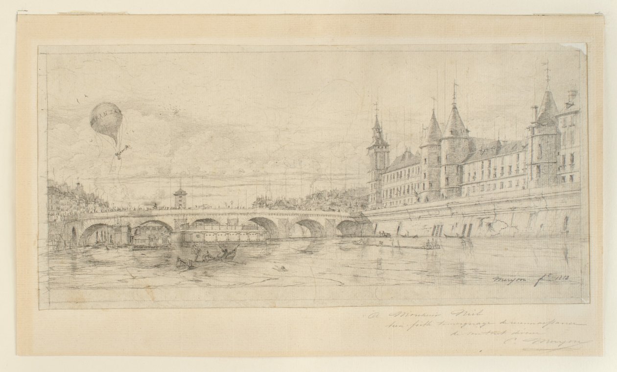 Pont au Change, Paris av Charles Meryon