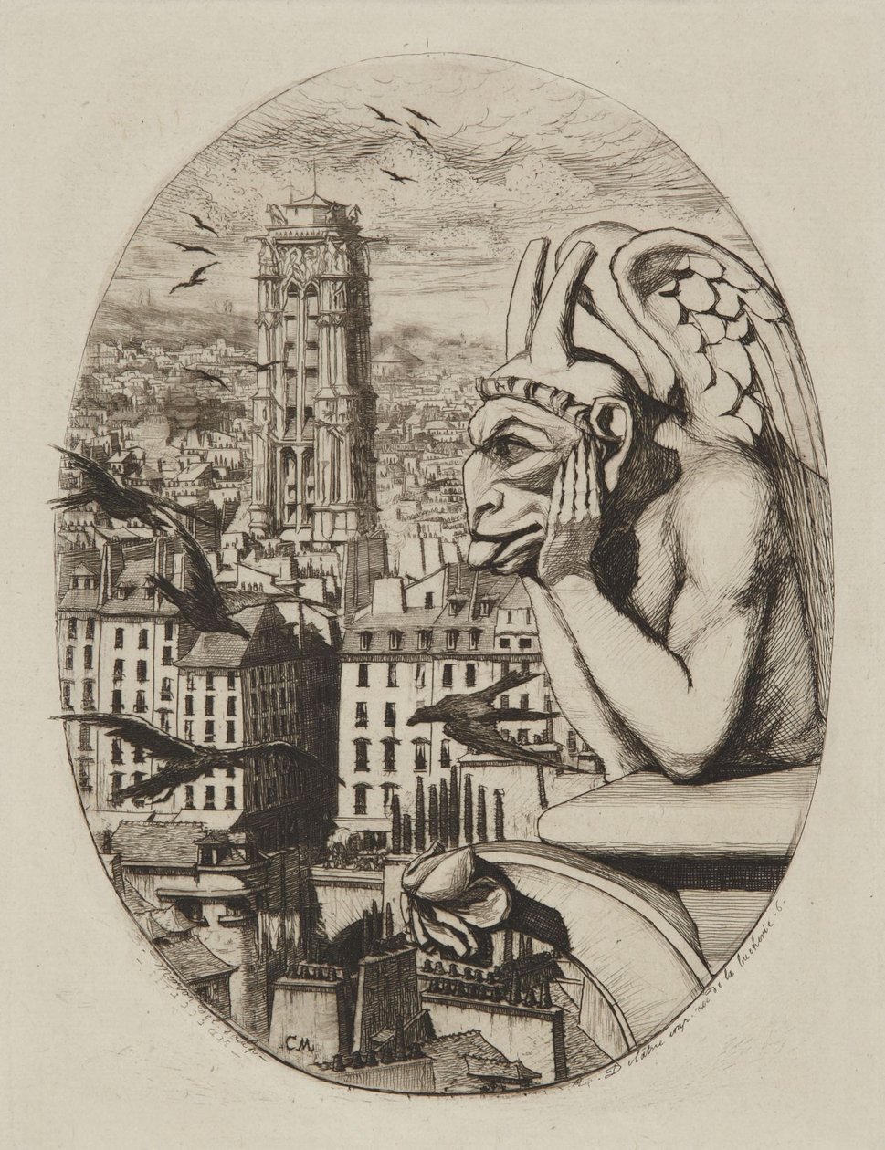 Strygen (Vampyren) av Charles Meryon