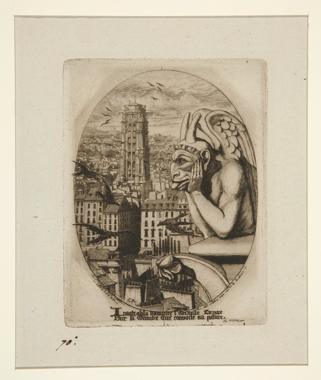 Le Stryge (Vampyren) av Charles Meryon
