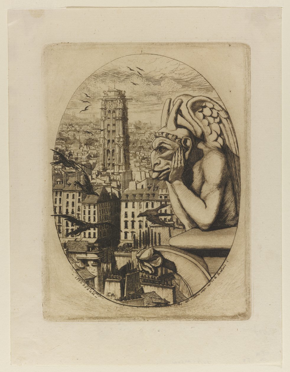 Le Stryge av Charles Meryon