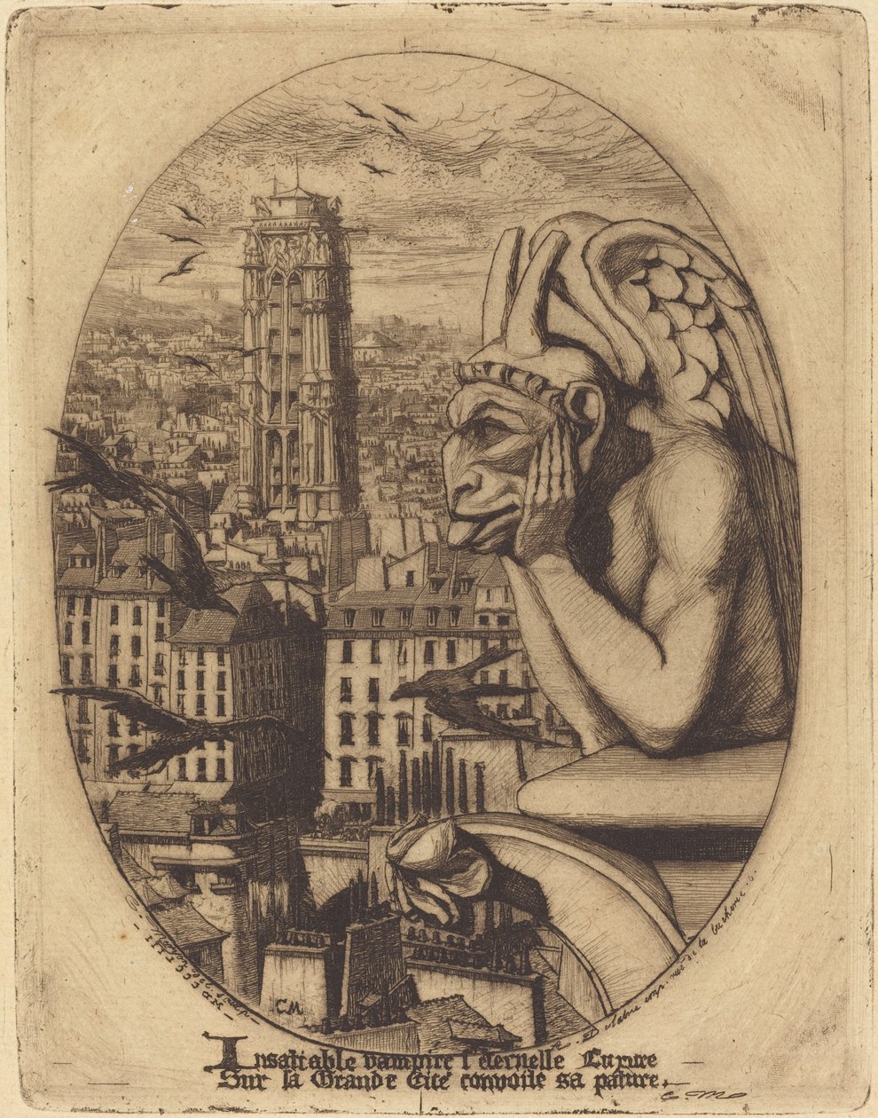 Le stroge (Vampyren) av Charles Meryon