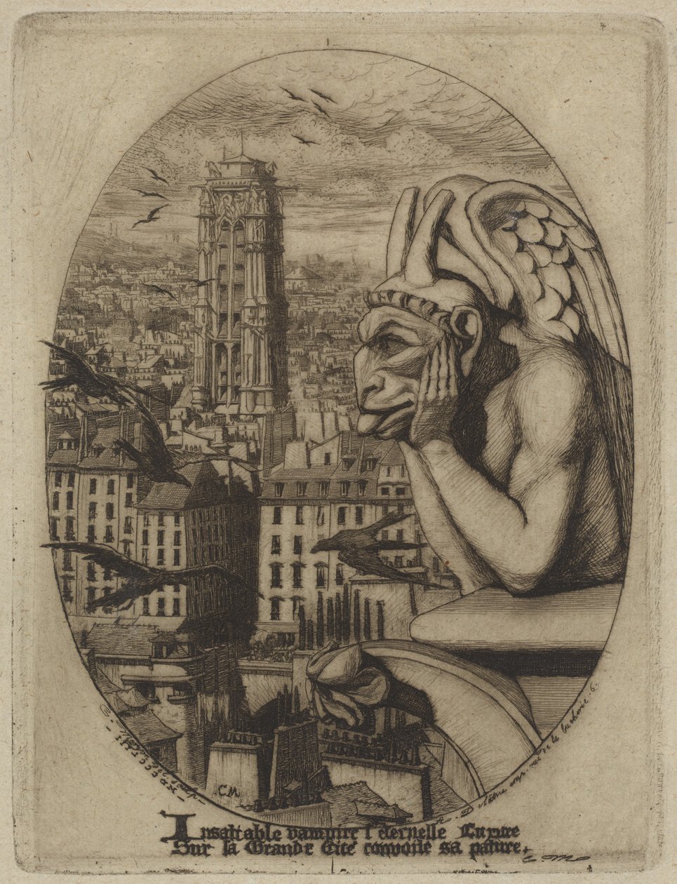 Le stroge (Vampyren) av Charles Meryon