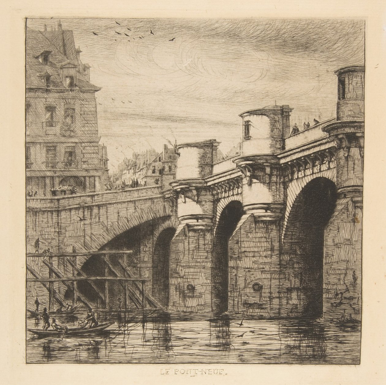Pont-Neuf, Paris av Charles Meryon