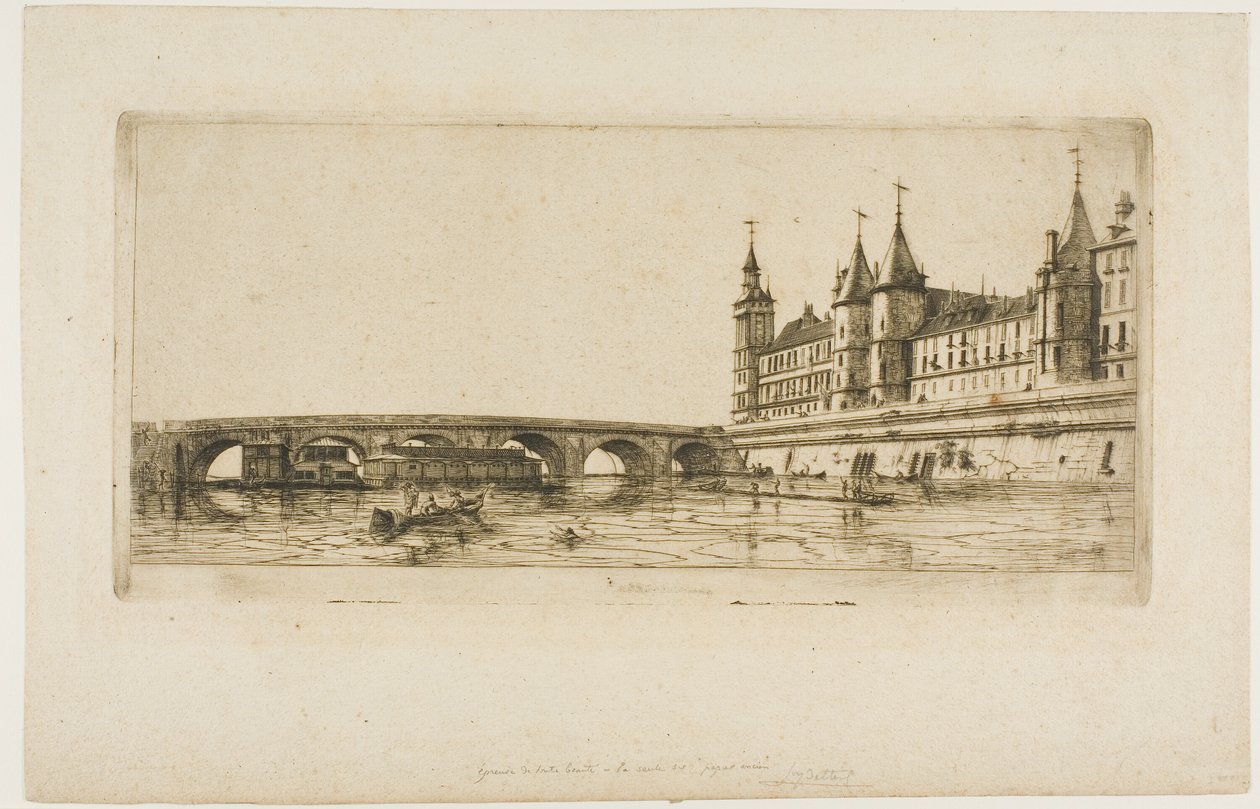 Pont au Change, Paris av Charles Meryon