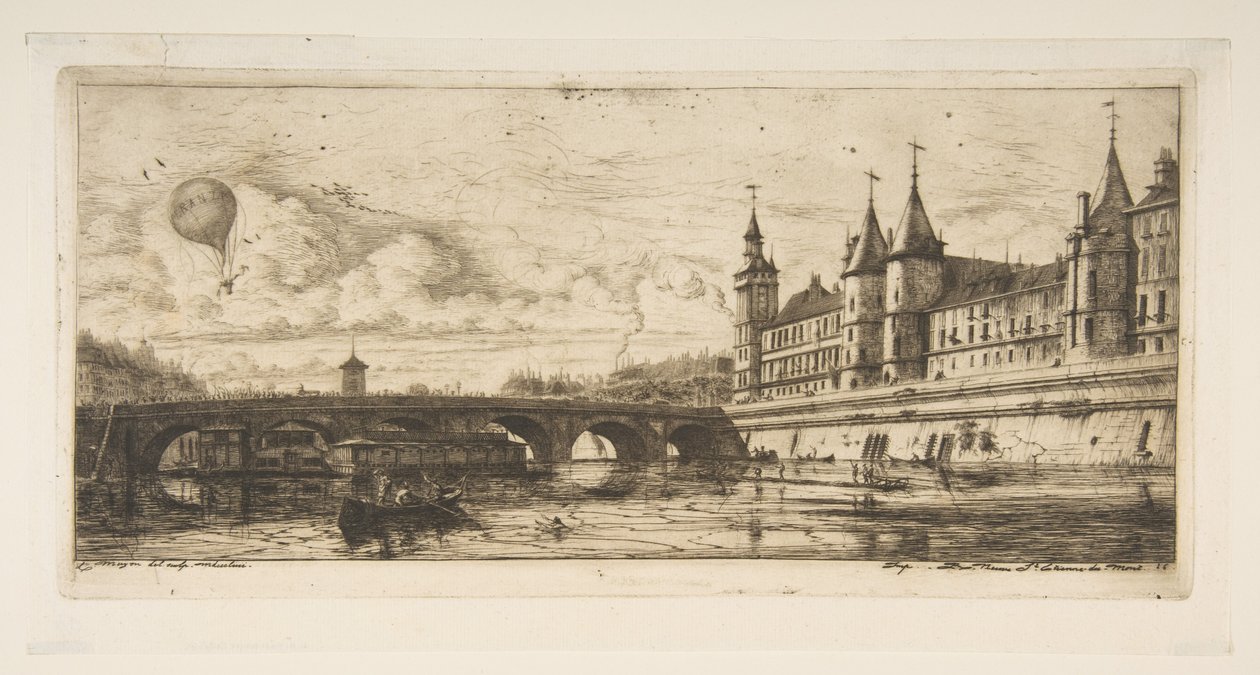 Pont au Change, Paris av Charles Meryon