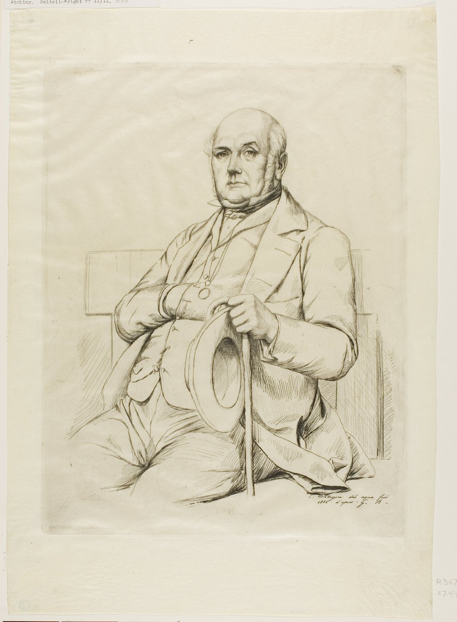 Porträtt av Casimir sagan av Charles Meryon