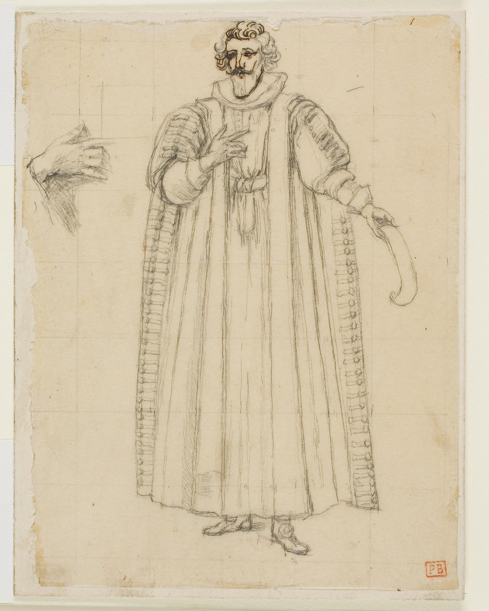 Porträtt av François Viete av Charles Meryon