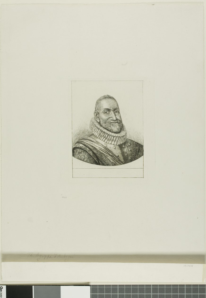 Porträtt av Th. Agrippa d