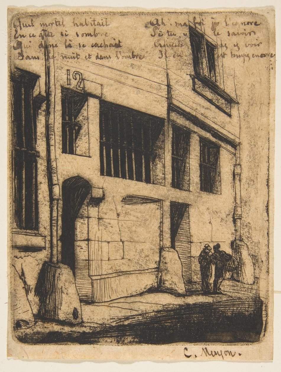 Rue des Mauvais Garçons, Paris av Charles Meryon