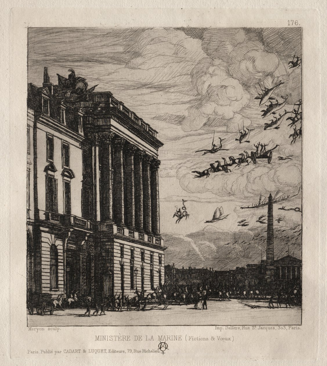 Amiralitetet, Paris av Charles Meryon