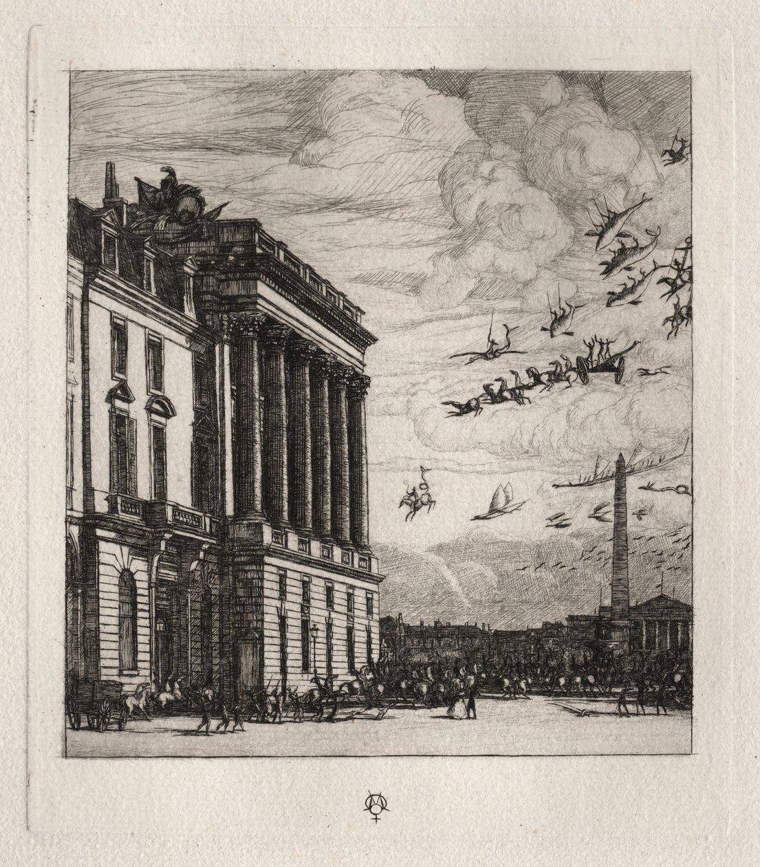 Amiralitetet, Paris av Charles Meryon