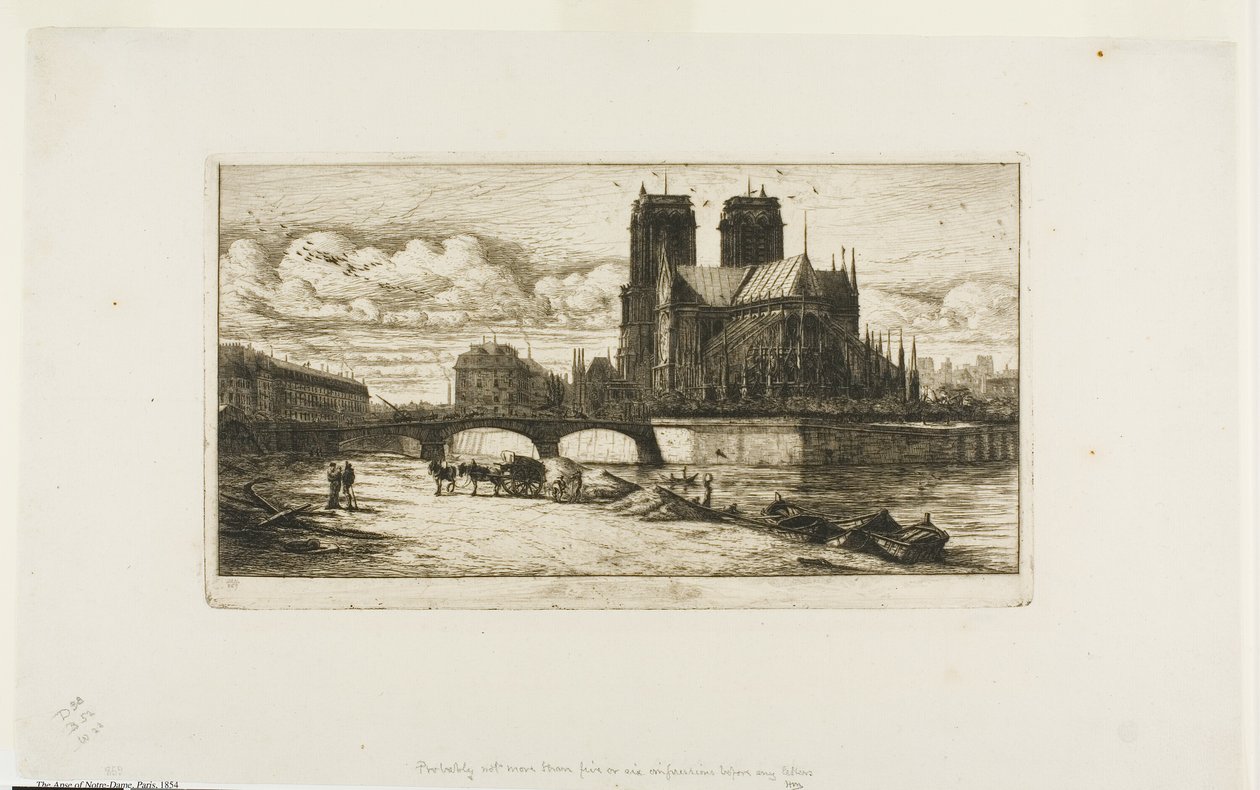 Apsiden av Notre-Dame, Paris av Charles Meryon