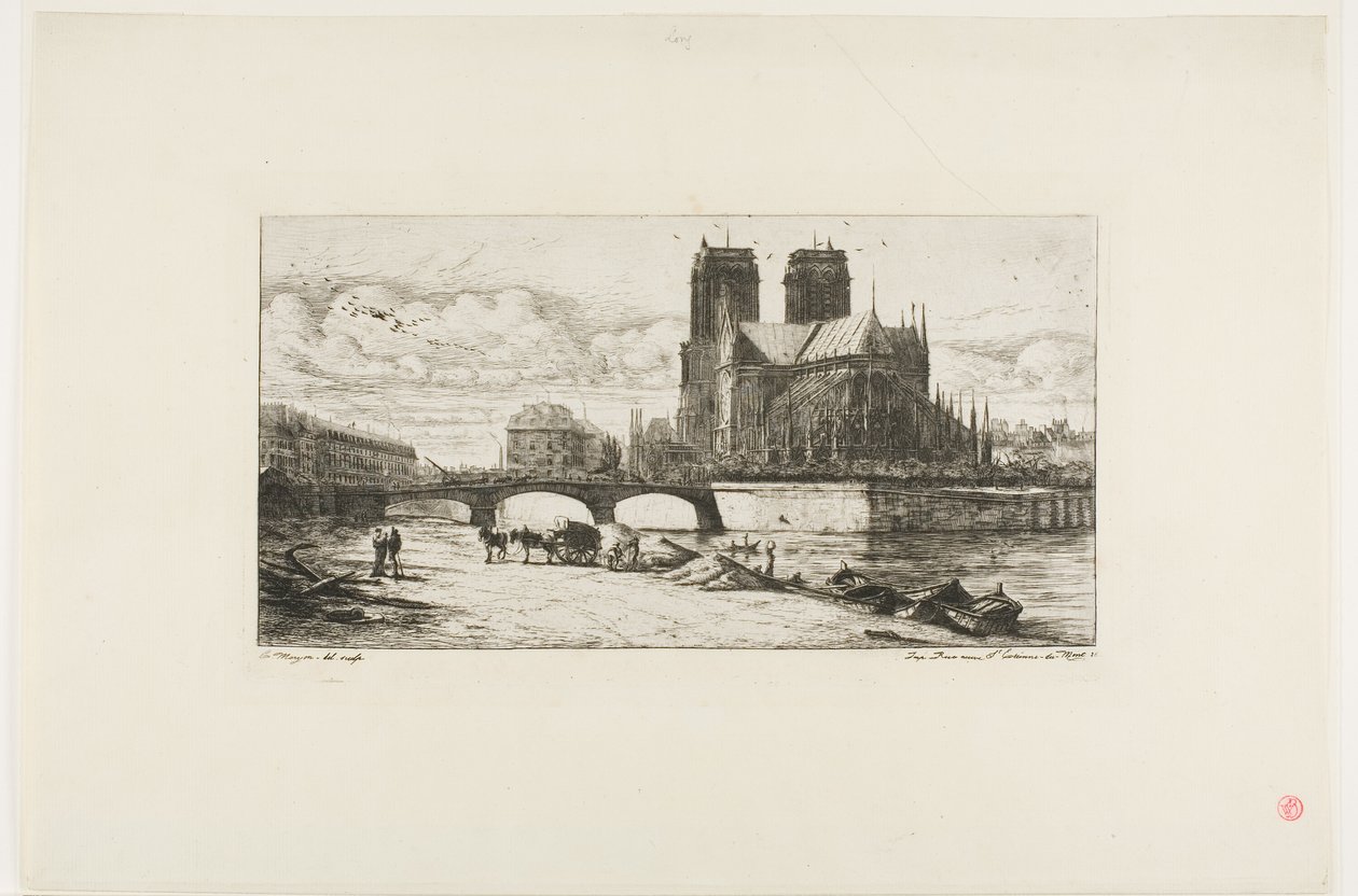 Apsiden av Notre-Dame, Paris av Charles Meryon