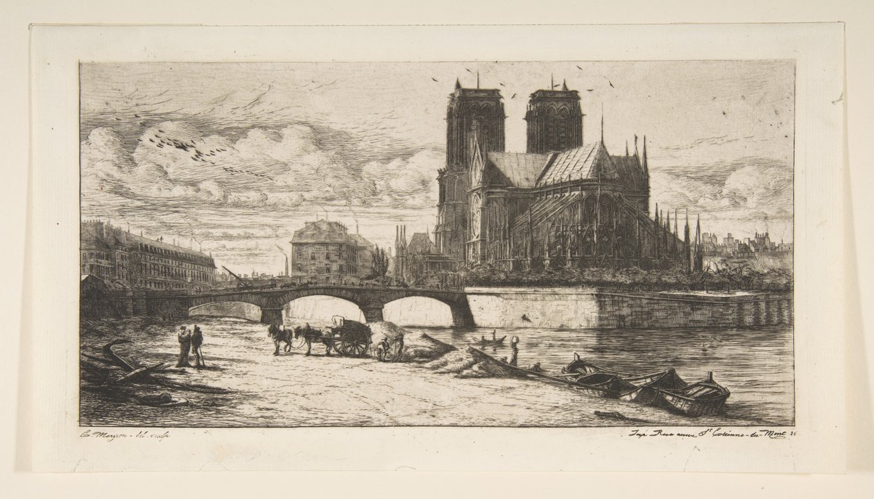 Absiden i Notre-Dame, Paris av Charles Meryon