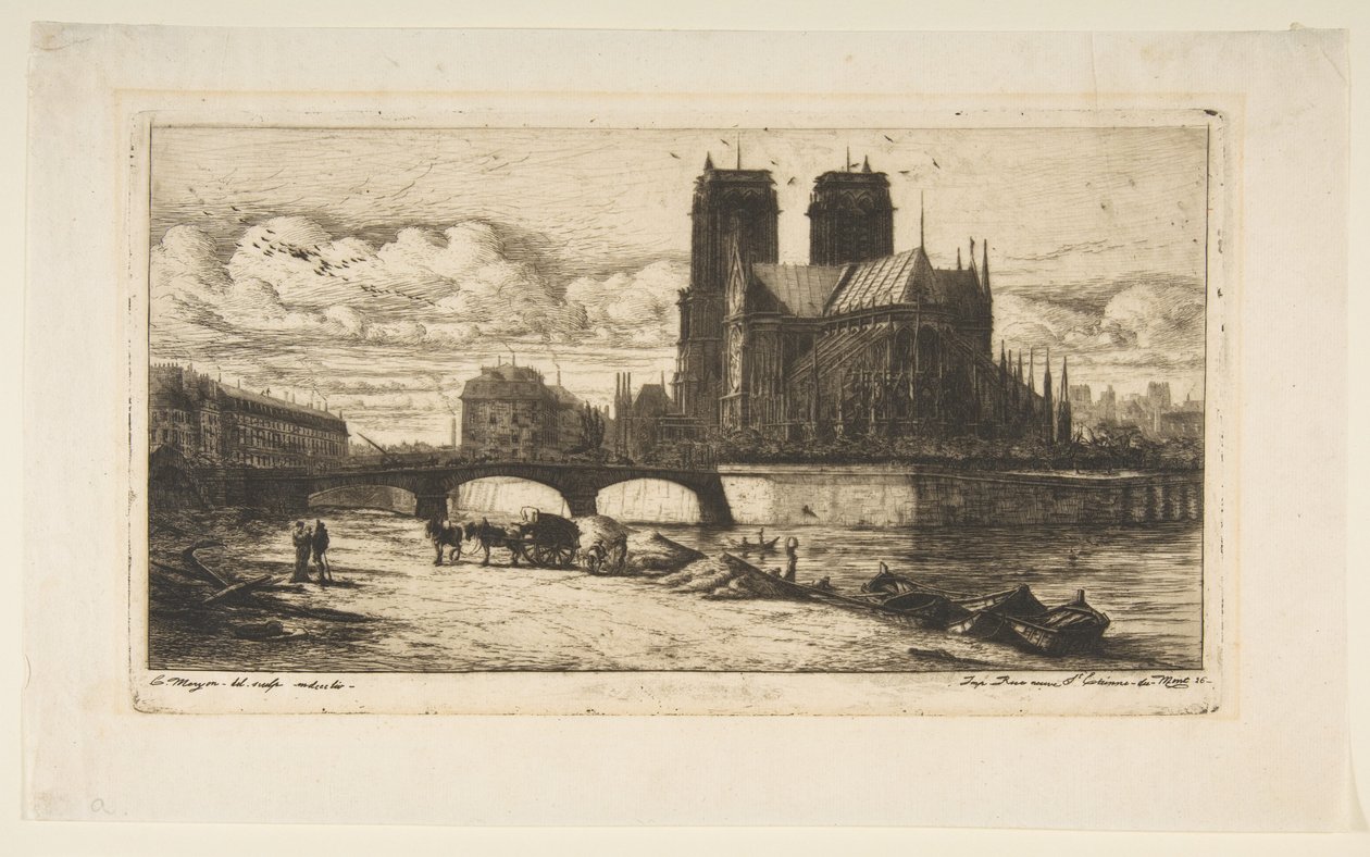 Absiden i Notre-Dame, Paris av Charles Meryon