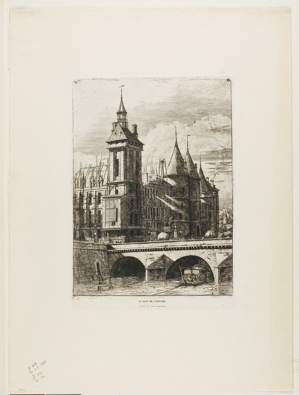 Klocktornet, Paris av Charles Meryon