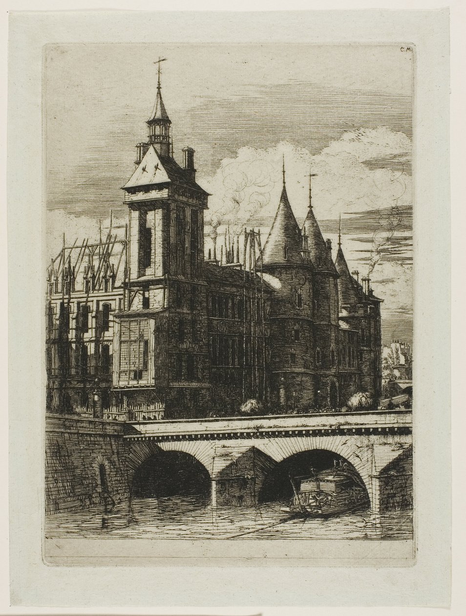 Klocktornet, Paris av Charles Meryon
