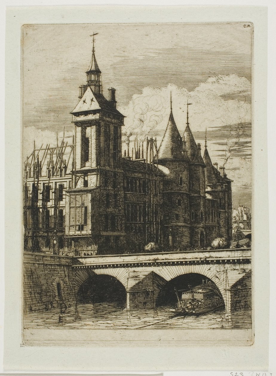 Klocktornet, Paris av Charles Meryon